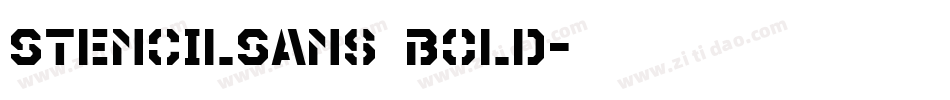 StencilSans Bold字体转换
